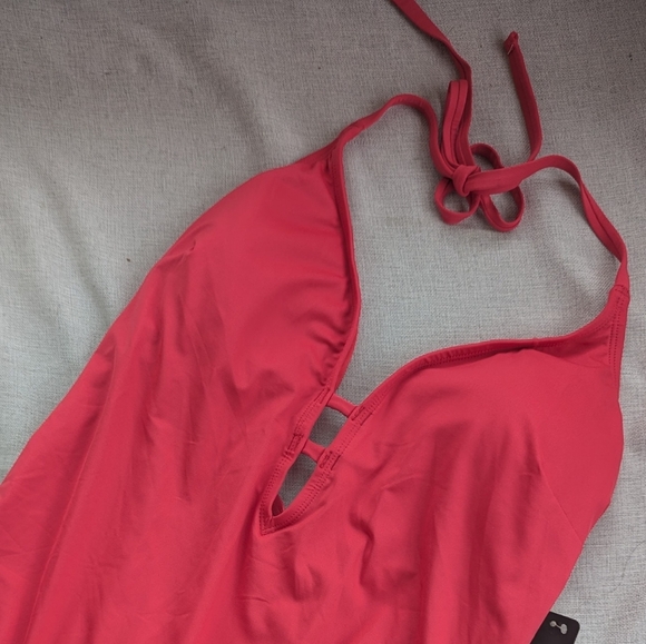NWT Laundry by Design Red One Piece Swimsuit Size XL - Picture 2 of 6